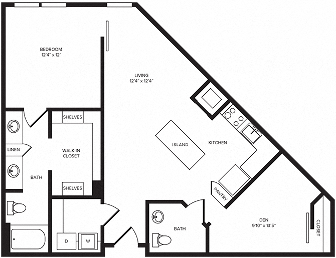 A13d – With Home Office Space Floorplan Image